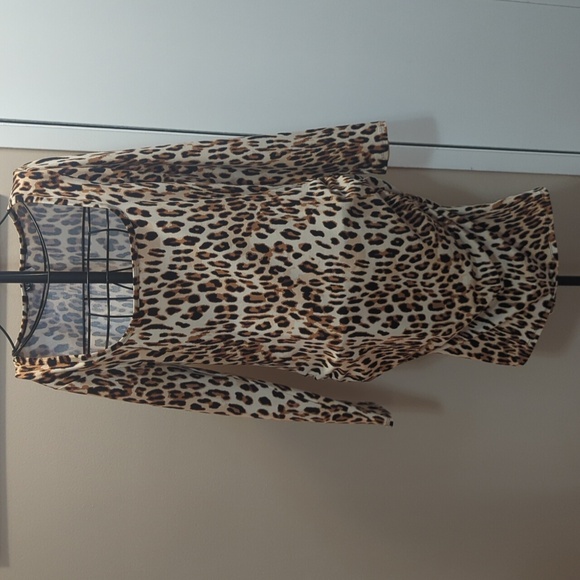 Leopard print body con dress - Picture 1 of 7